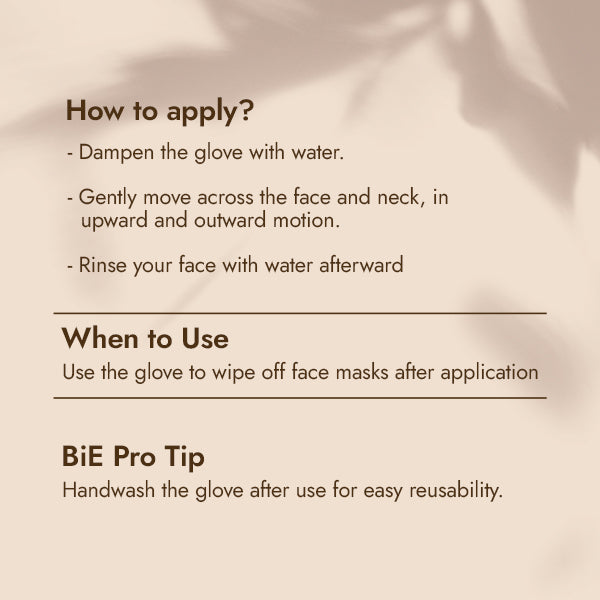 BiE Cleansing Glove.