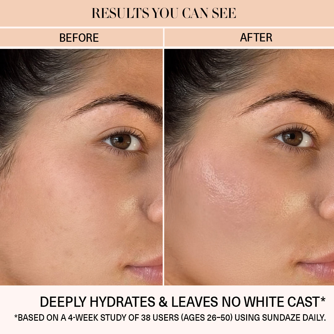 sundaze hydrates and no white cast