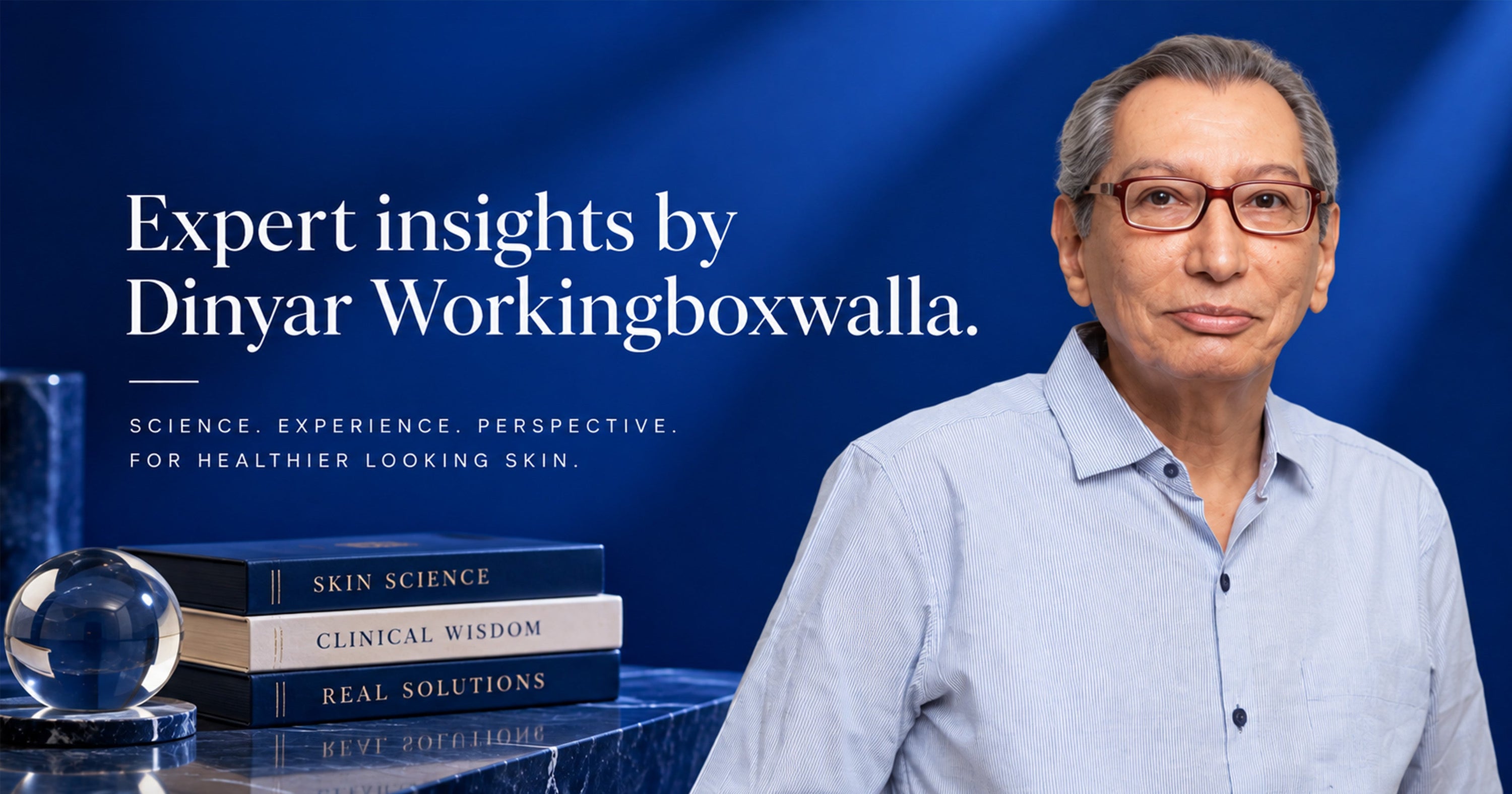 Dinyar Workingboxwalla sharing expert insights on peptides for skin, peptide skincare, skin ageing and realistic anti-ageing benefits.