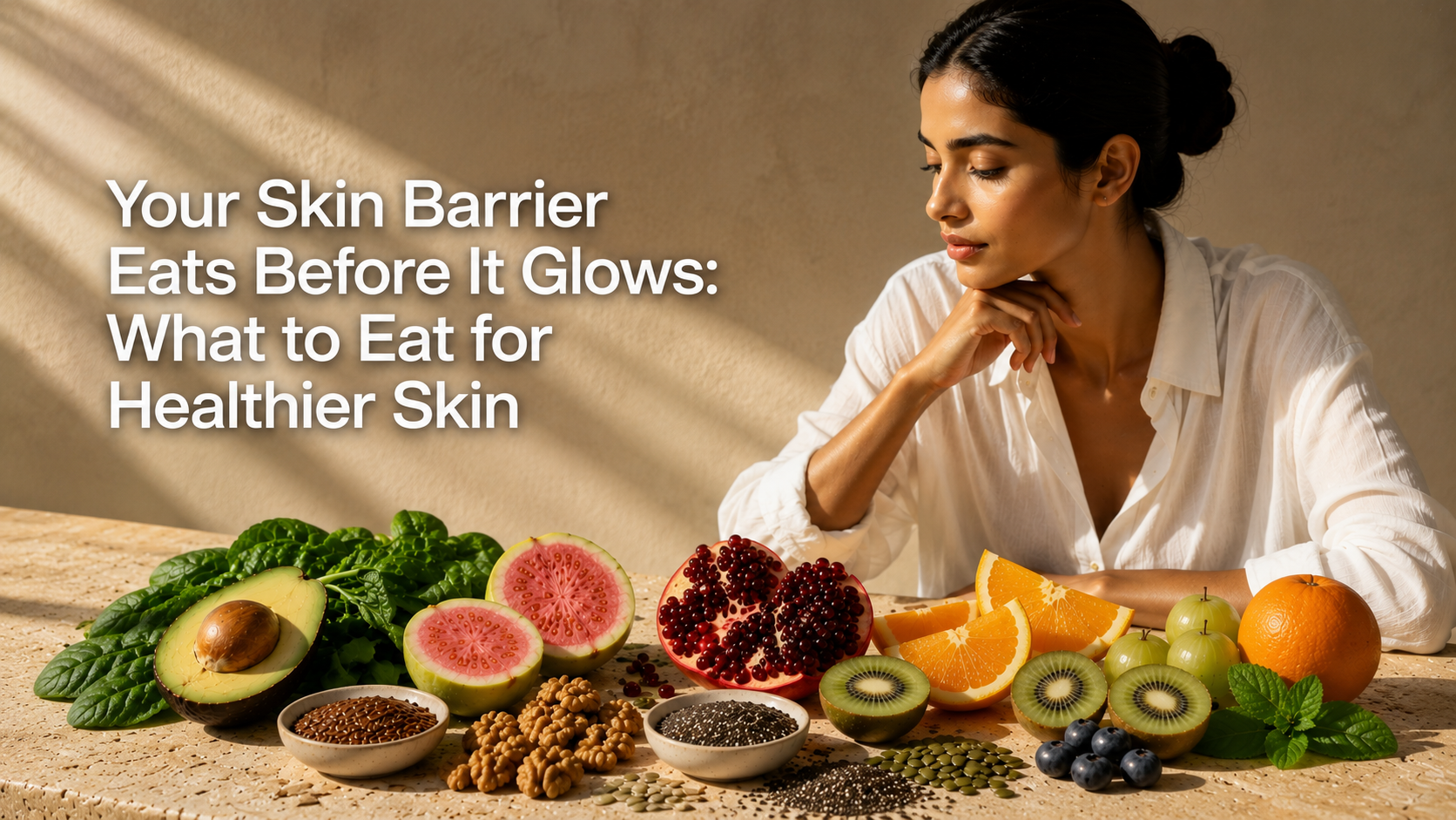 Your Skin Barrier Eats Before It Glows: What to Eat for Healthier Skin