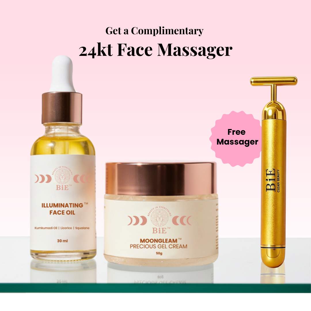 face oil for glowing skin and gel based moisturizer duo