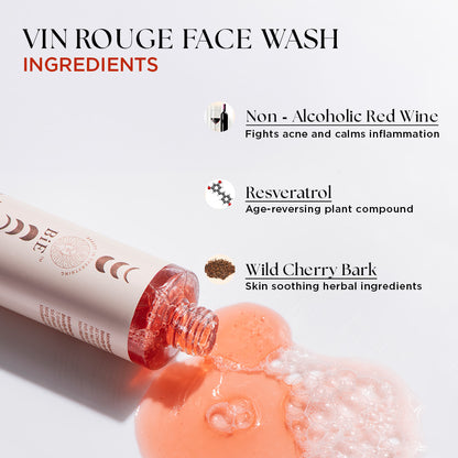 red wine face wash