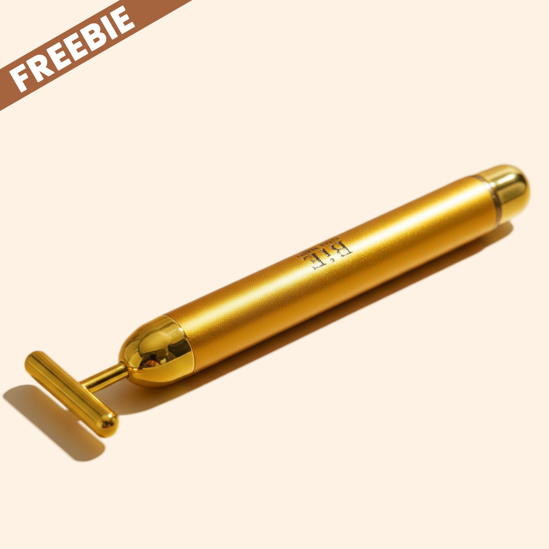 24K Gold Vibrating Face Massager.