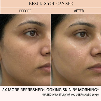 damaged skin barrier and glowing before and after result