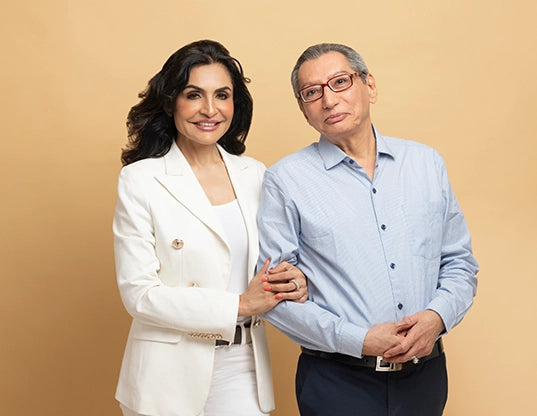 Queenie Singh with BiE Clean Beauty Skin Guru Doc Dinyar Workingboxwala