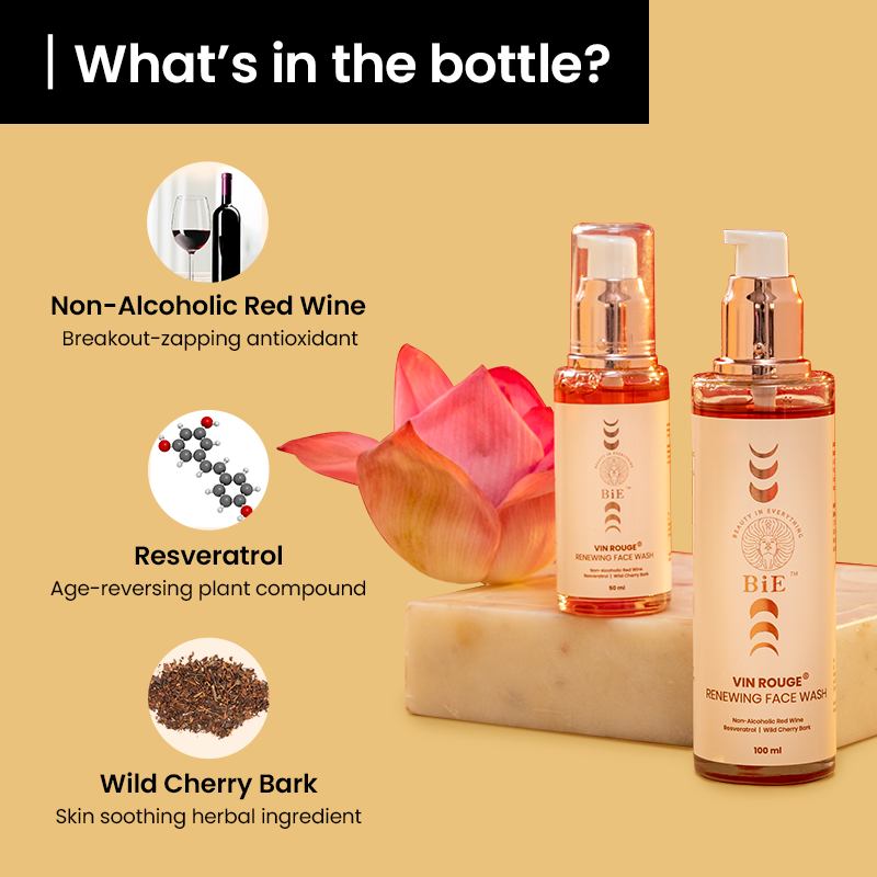 red wine face wash benefits