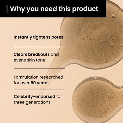 pore tightening, even skin tone, sudden acne breakout on face treatment