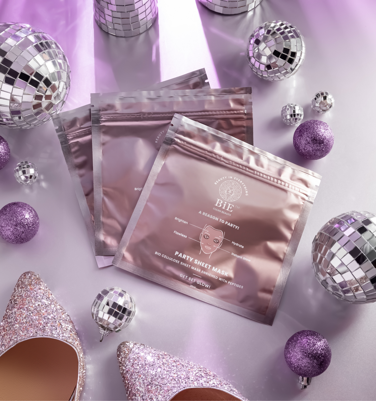 Party Mask- A bio-cellulose sheet mask | beautybybie - beautybybie